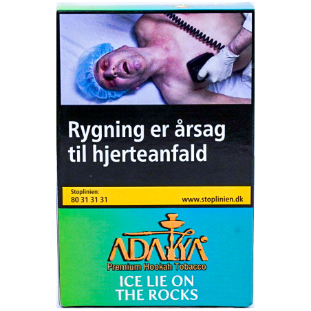 Adalya Vandpibe Tobak – Ice Lie on the Rocks 50 g