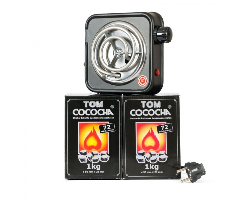 Pakketilbud 9: Hookah Flame kultænder inkl. 2 kg TOM SILVER