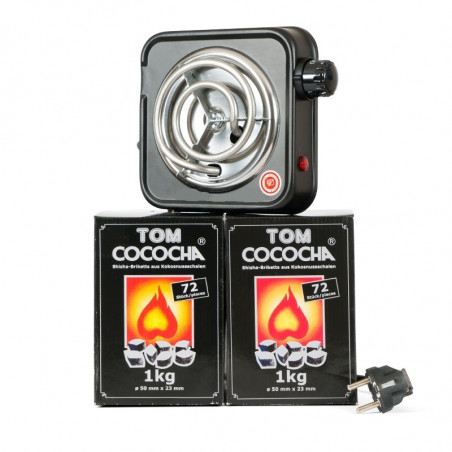 Pakketilbud 9: Hookah Flame kultænder inkl. 2 kg TOM SILVER