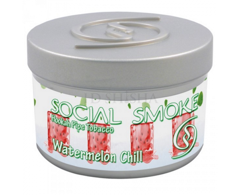 Social Smoke vandpibe tobak Watermelon Chill 250 g vandpibe