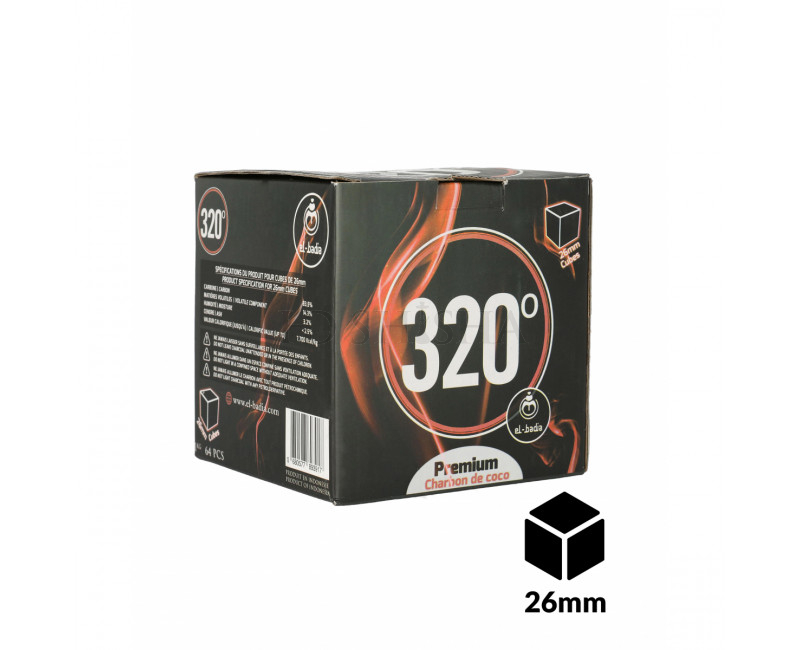 320° Red – 26 mm vandpibe kul – 1 kg